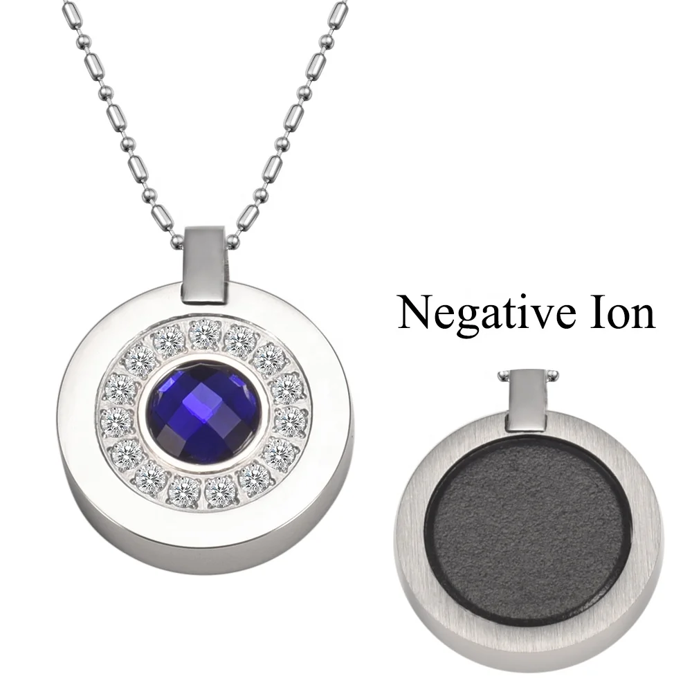 

Wollet New Design Fashion Zircon Negative Ion Original Energy Health Pendant