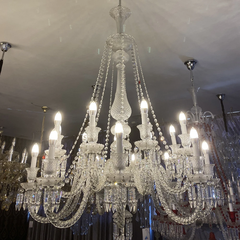 crystal pendant hanging candelabra chandelier pendant light