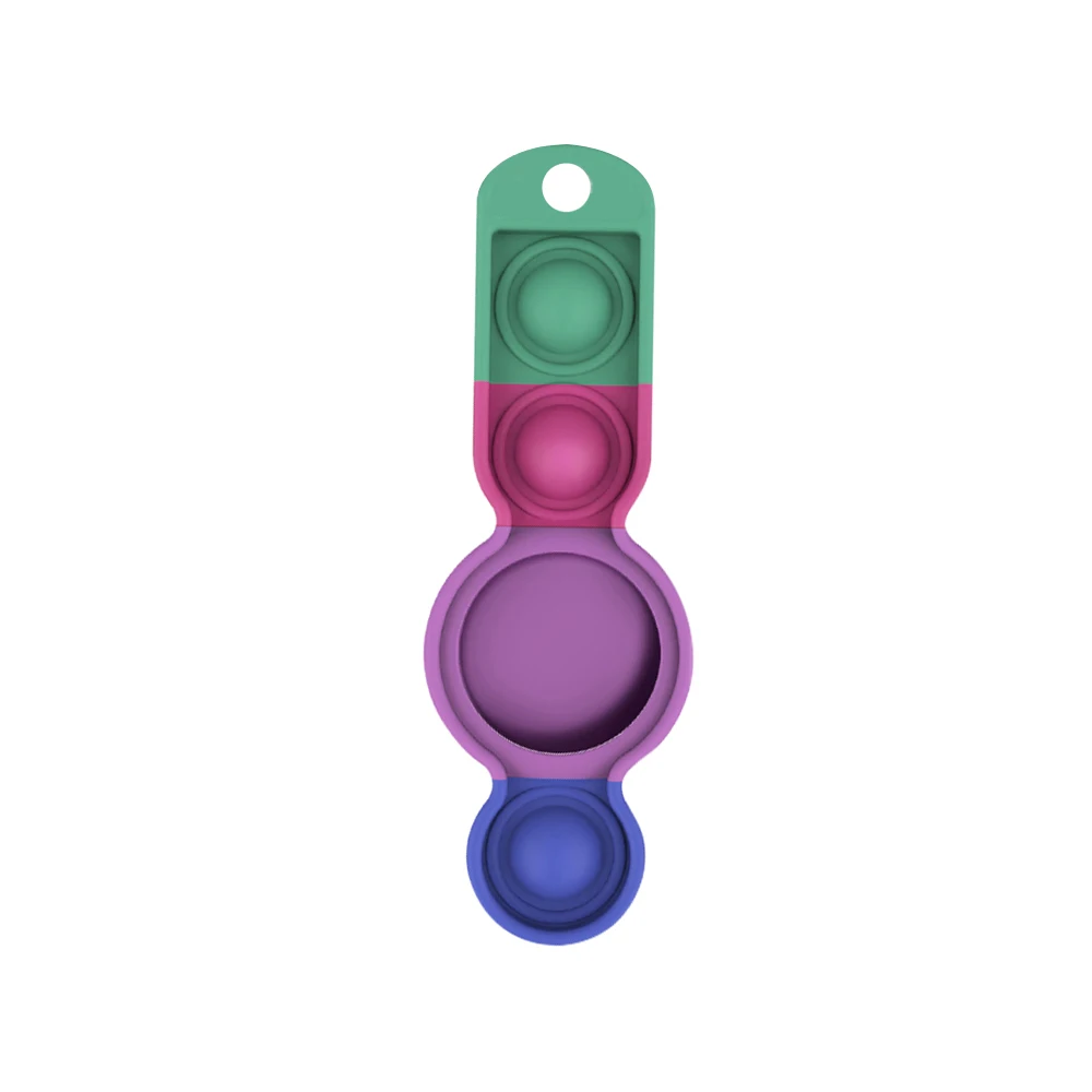 

Amazon Rainbow mini big funko popit socket up cover keychain gps tracker locator push bubble silicone case for Apple Airtag