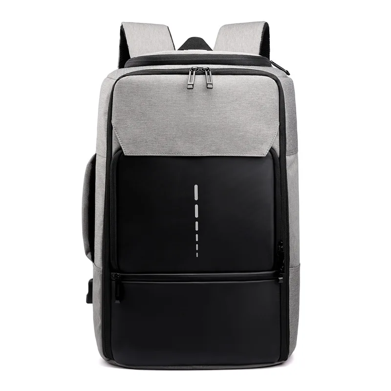 

LP039 Fashion business style men's anti-theft mochilas computer college travel backpack laptop bag with usb charger