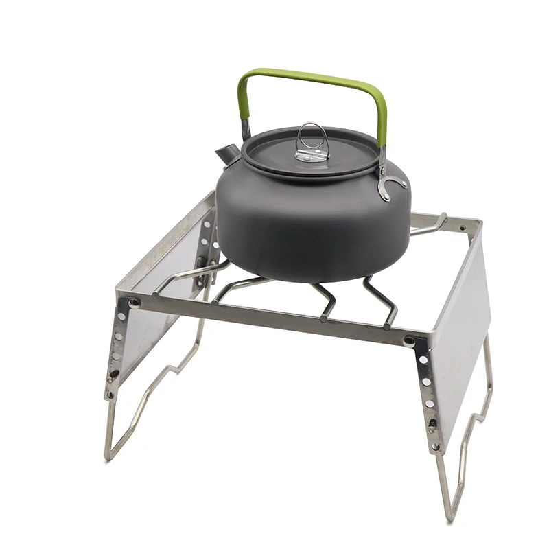 

Barbecue Grill Stove Rack Folding Camping Tools Portable Mini Stainless Steel
