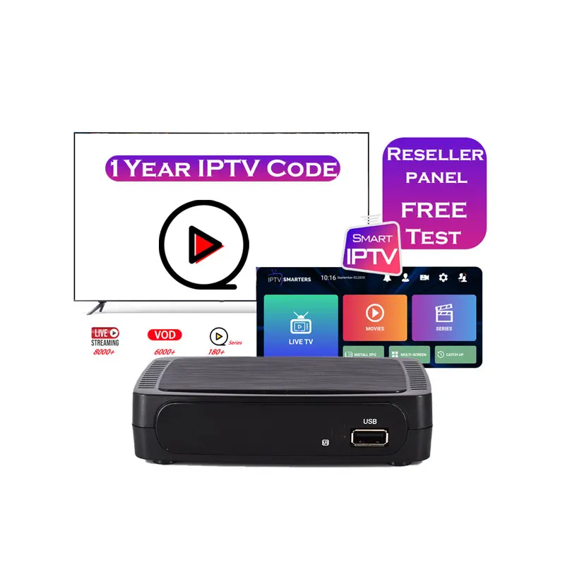 

iBRAVEBOX M258 IPTV/OTT Internet Set Top Box HEVC H.265 satellite receiver 1/3/6/12 month iptv reseller panel iptv free test