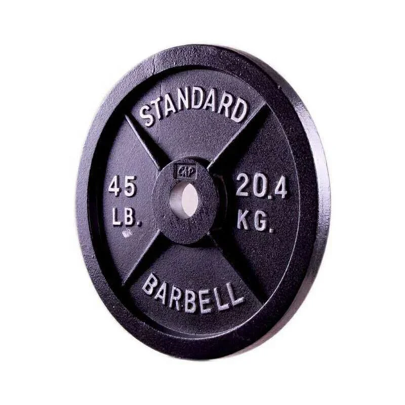 

Stock 2.5lb 5lb 10lb 25lb 35lb 45lb weight plate for fitness equipment, Black