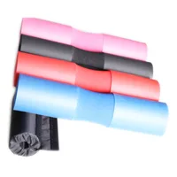 

Extra Thick Fitness Weight Lifting nylon bag eva foam pink and black barbell pad