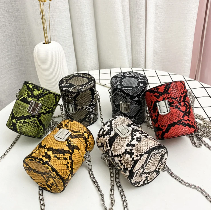 

Snake Print Mini Lipstic Sling Bag Cosmetic