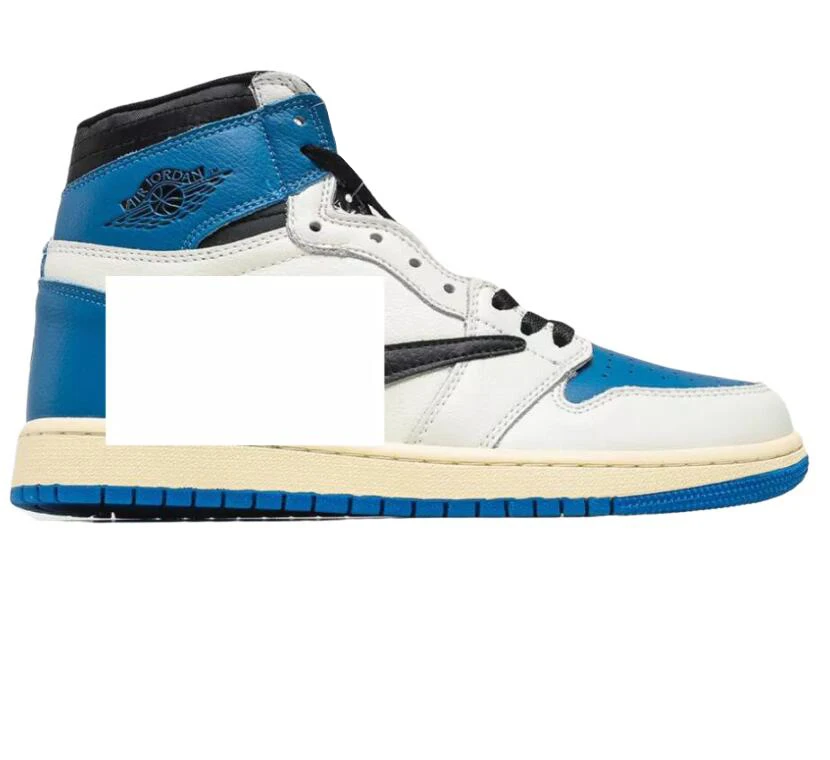 

Original Branded Putian Fragment Design x Travis Scott Jordans1 High OG SP"Military Blue"AJ1 Board Shoes Sneaker