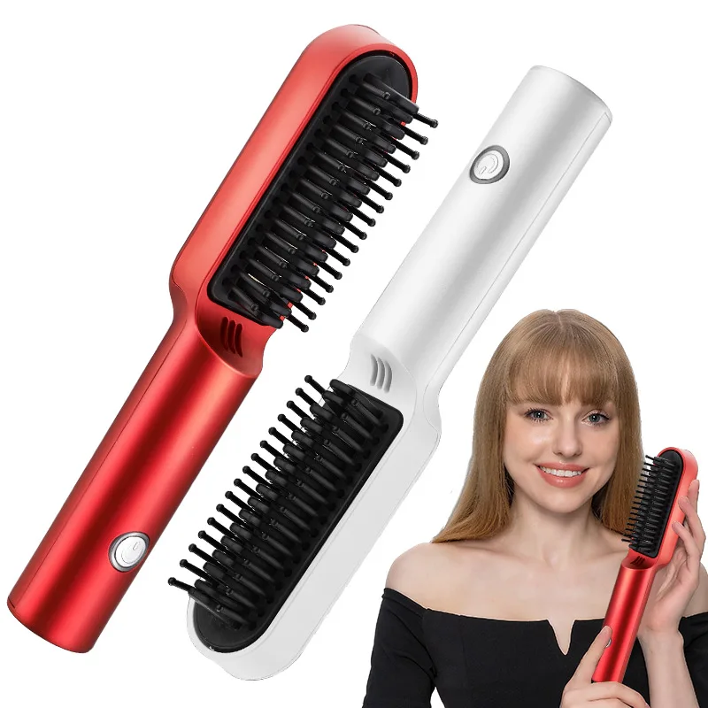 

Yi Er Hair Brush Private Label Flat Iron Hot Air Pick Electric Comb One Step Fast Hair Straightener Brush Hot Air Brush