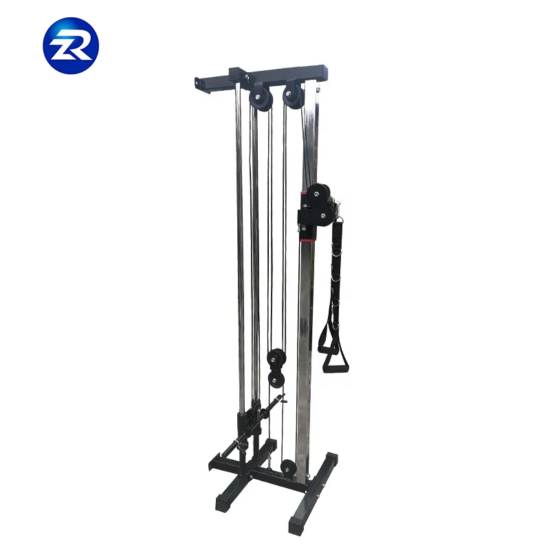 

Wall Mount Cable Crossover Machines with Adjustable Pulley System for Home Gyms Equipment, Black