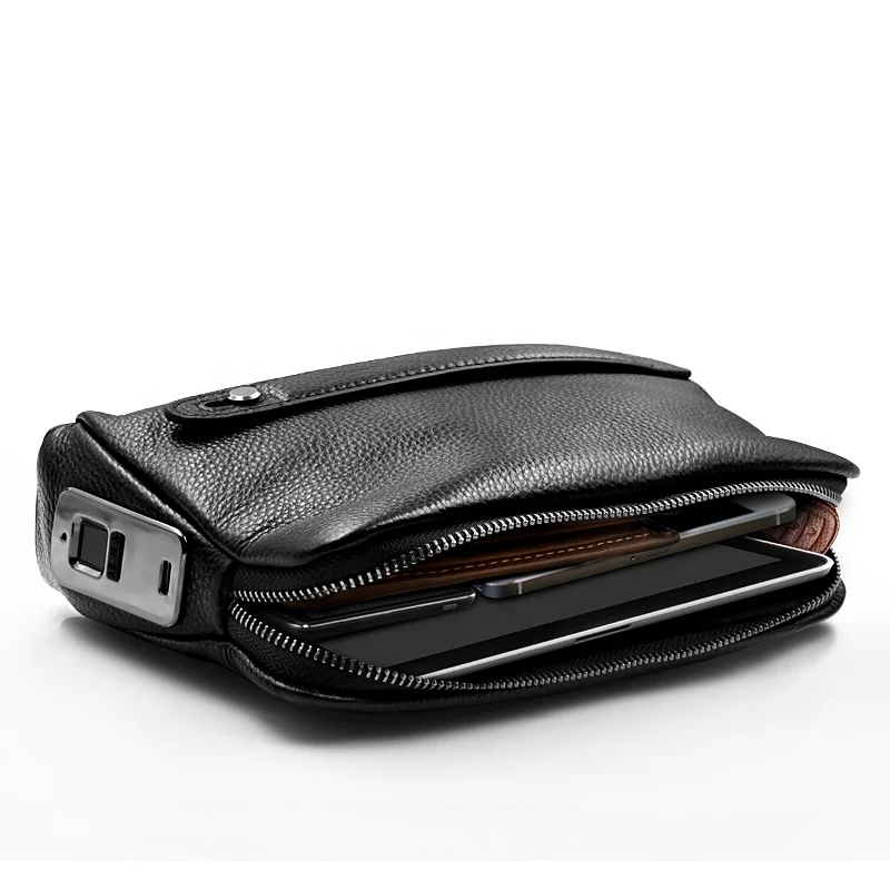 

Wholesale Drop Shipping Business Men Wallet Handbag With Fingerprint Lock