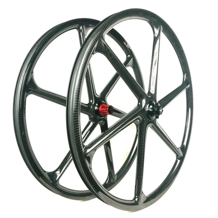 Synergy 29'' Carbon 6spoke Mountain Bike Wheel Ruote Carbonio Mtb 29