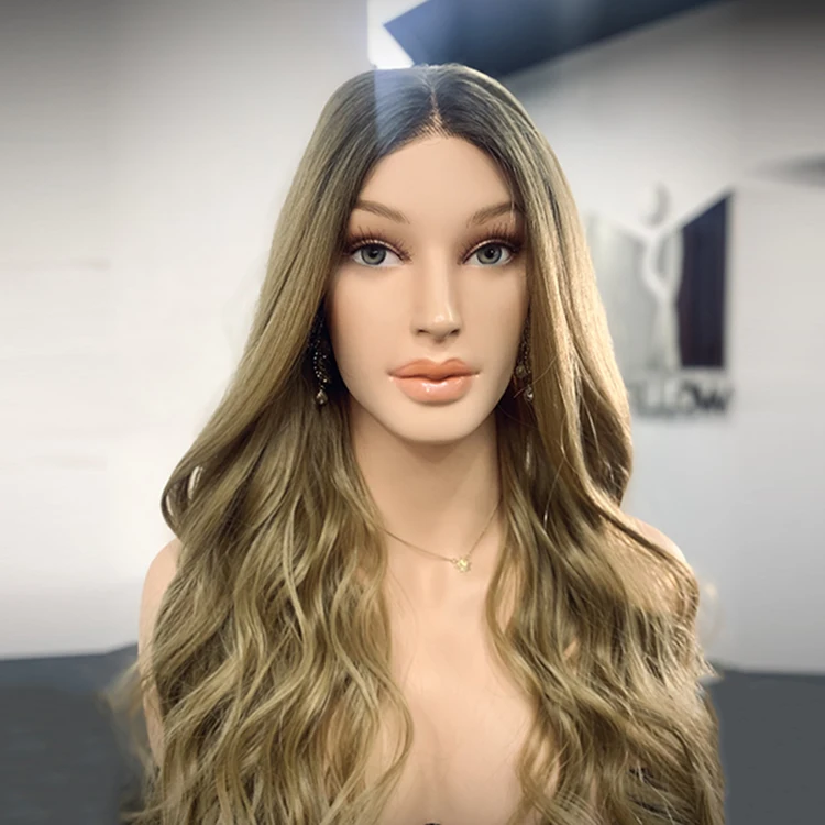 

New Display Fiberglass Stand Wigs Display Heads Skin Bald Female Stylish Mannequin Head