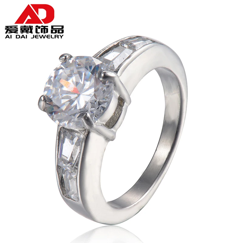 

Ring Female Diamond Ring Fashion European and American Temperament Female Girlfriend Ring Casting Stainless Steel Jewelry Diamon