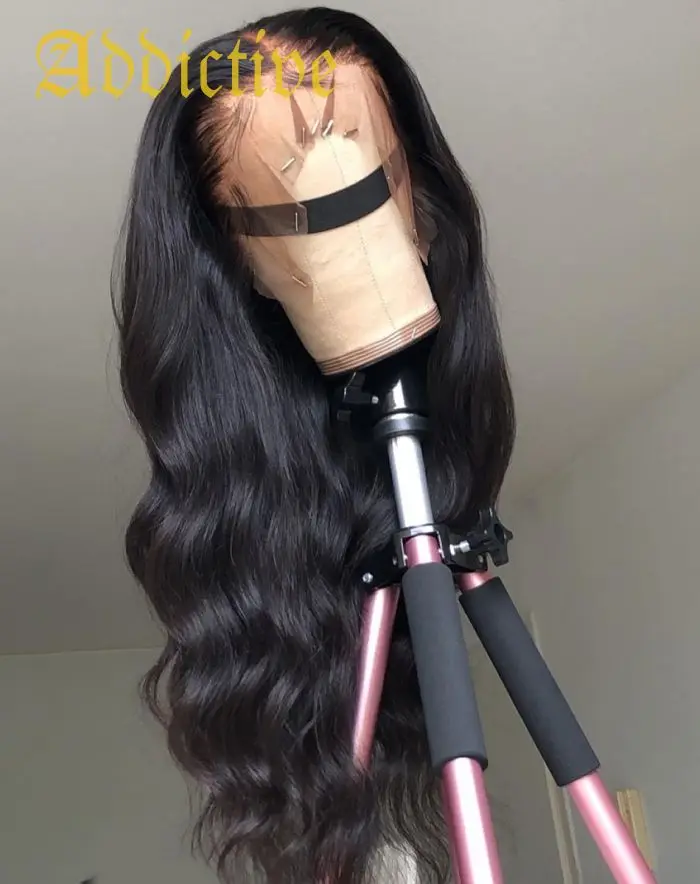 

Addictive human raw hair wigswholesale human hair lace front wigs body wave 13*4/4*4100% brazilian virgin human hair hd lace wig
