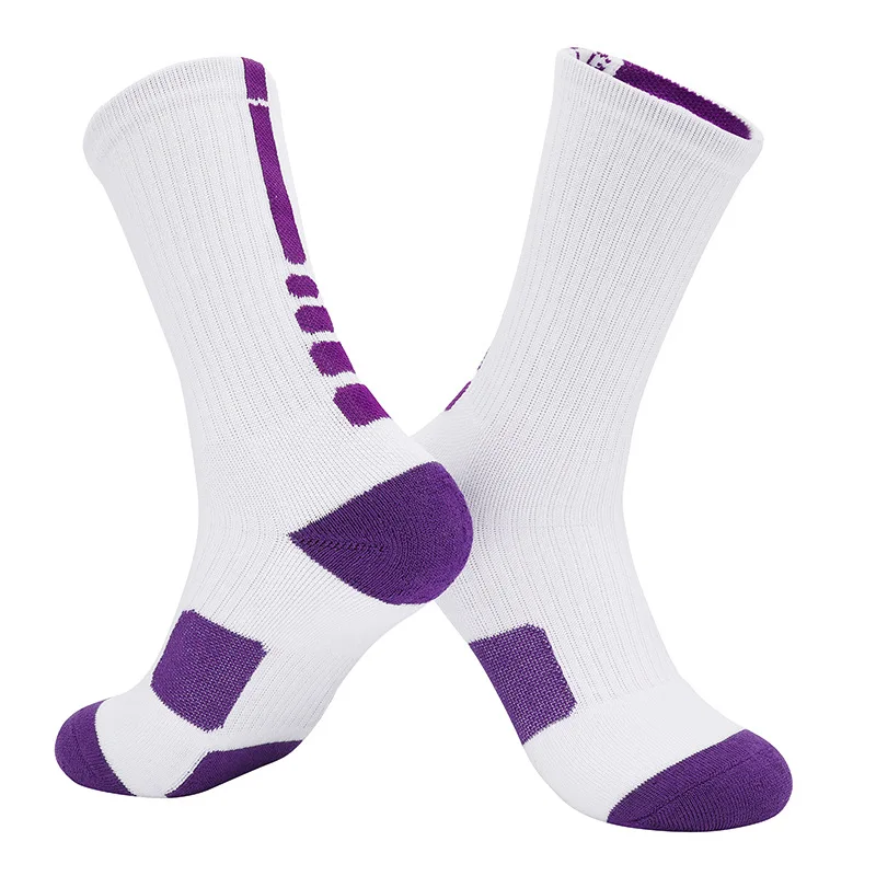

Wholesale hot sale Men Sport Socks Basketball non-slip Football Soccer socks compression socks, Different color