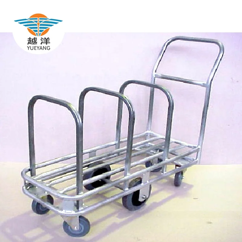 

Galvanized Tublar Hand Pull Trolley for Cardboard Storage