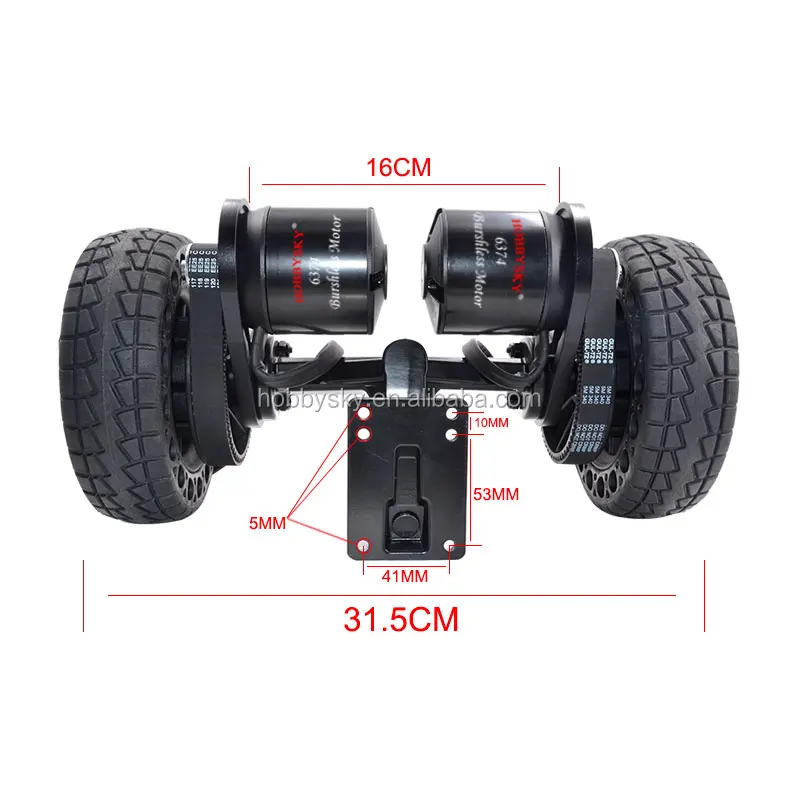 Diy Electric Skateboard Main Body Mount 6374 Dual Motors+ Double