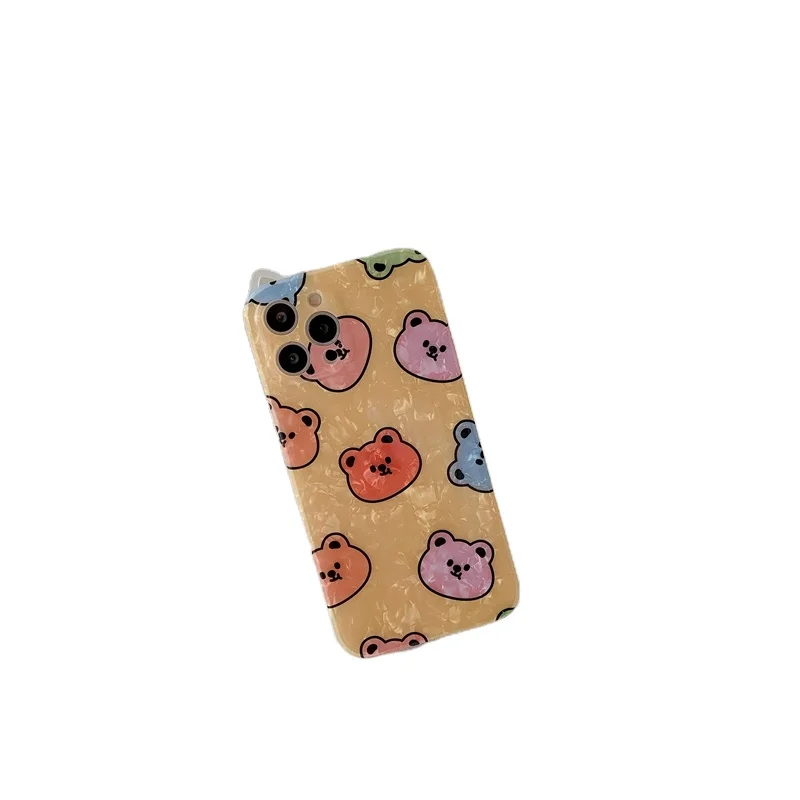

Maoerduo shell pattern bear mobile phone case for iPhone 11 and 12 series, 2 design