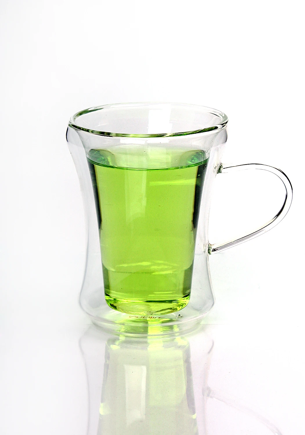 250毫升手工制作硼硅耐热双层玻璃杯柄玻璃杯子