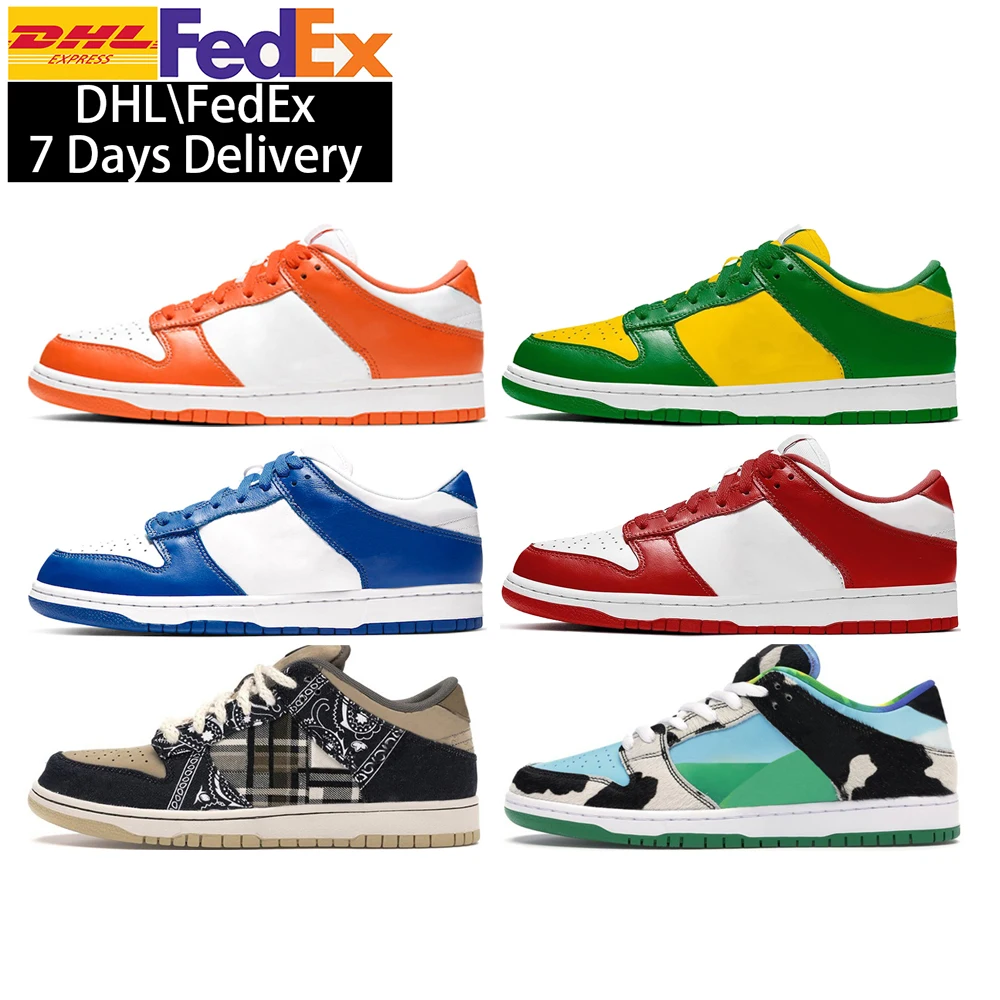 

2021fashion Sneakers High Quality Genuine Leather SB Dunks low Top Mens Basketball Skate Board Shoes dunks low