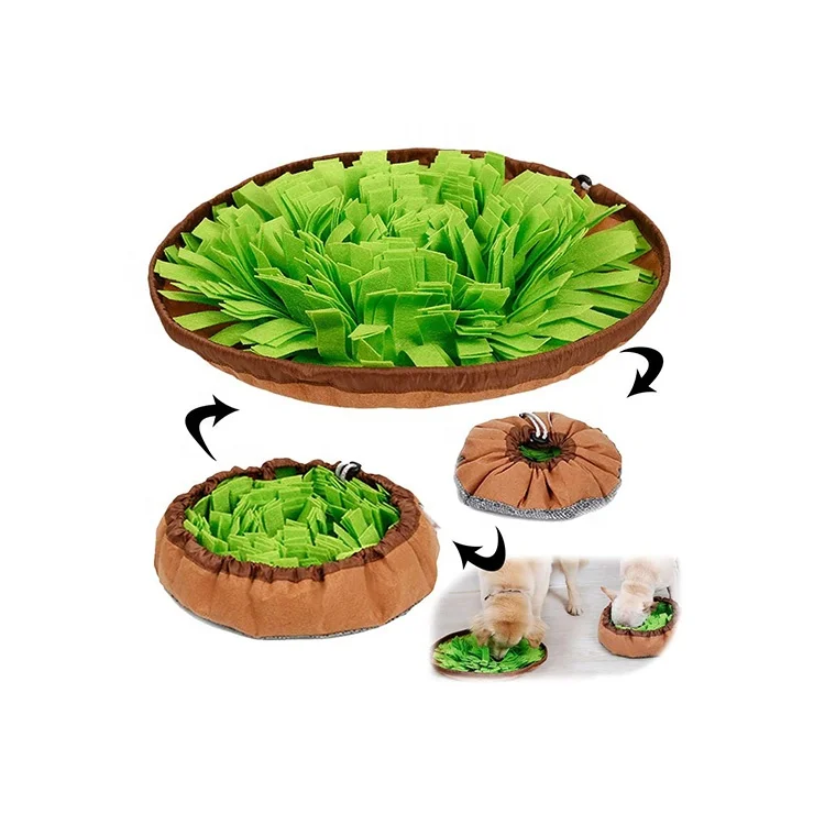 

Sohpety Relieve Stress Flower Dog Sniffing Pet Feeding Sniff Food Snuffle Mat For Dogs, 4 colors