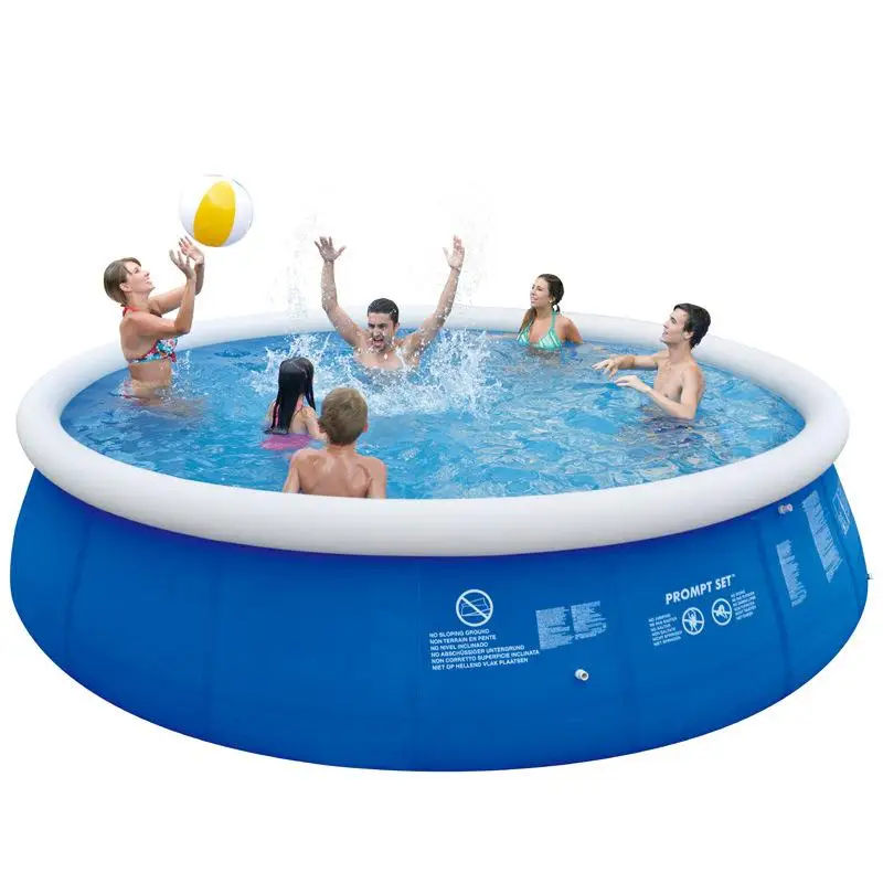 

Ready to Ship Large Family Pool Best Price Inflatable Kids and Adults Paddling Swimimng Pool, Blue + white