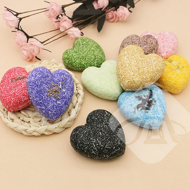 

AH Non-Toxic Heart Shape Handmade Shampoo Bar for Root Protecting Anti-off