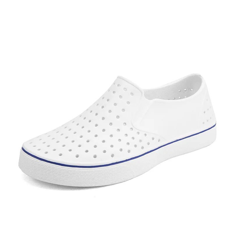 

Custom Model Couple Hole Shoes Breathable Thick Bottom Anti-Slip Men Sandals Flat Fashion Beach Sandals