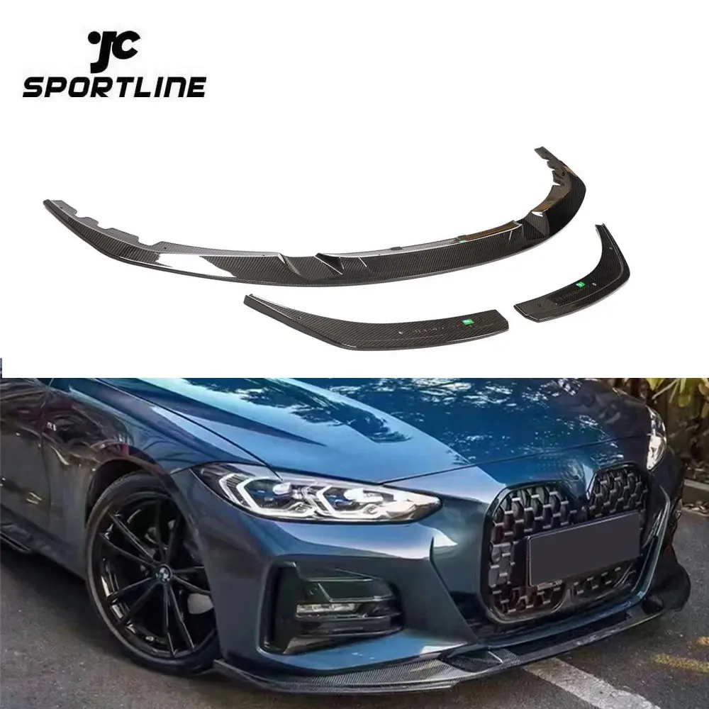 

Dry Carbon Fiber G22 G23 G26 Front Bumper Lip for BMW 4 Series 440i Gran Coupe M Sport 2021-2022