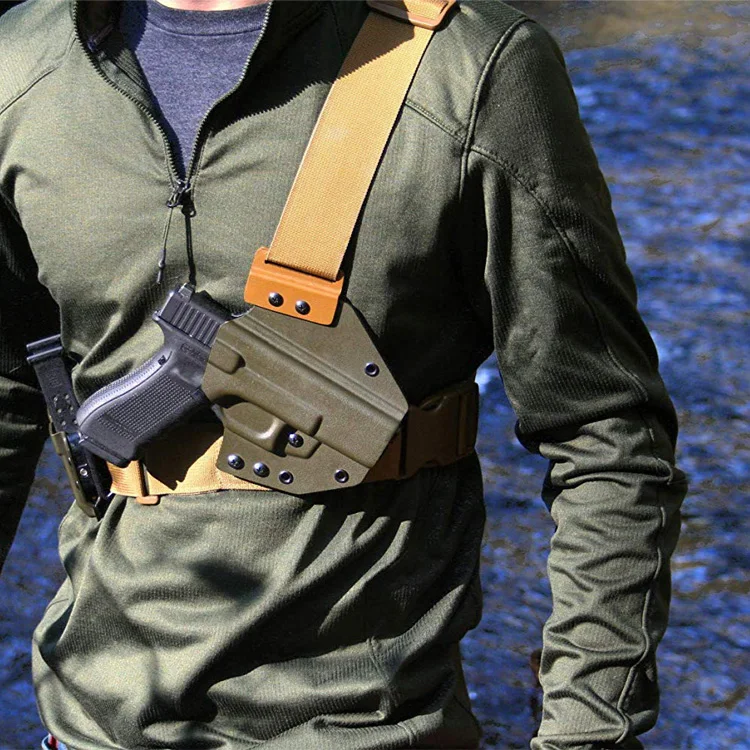 Police Army Chest Holster Kydex Fit For Glock 19 23 For Sports Buy