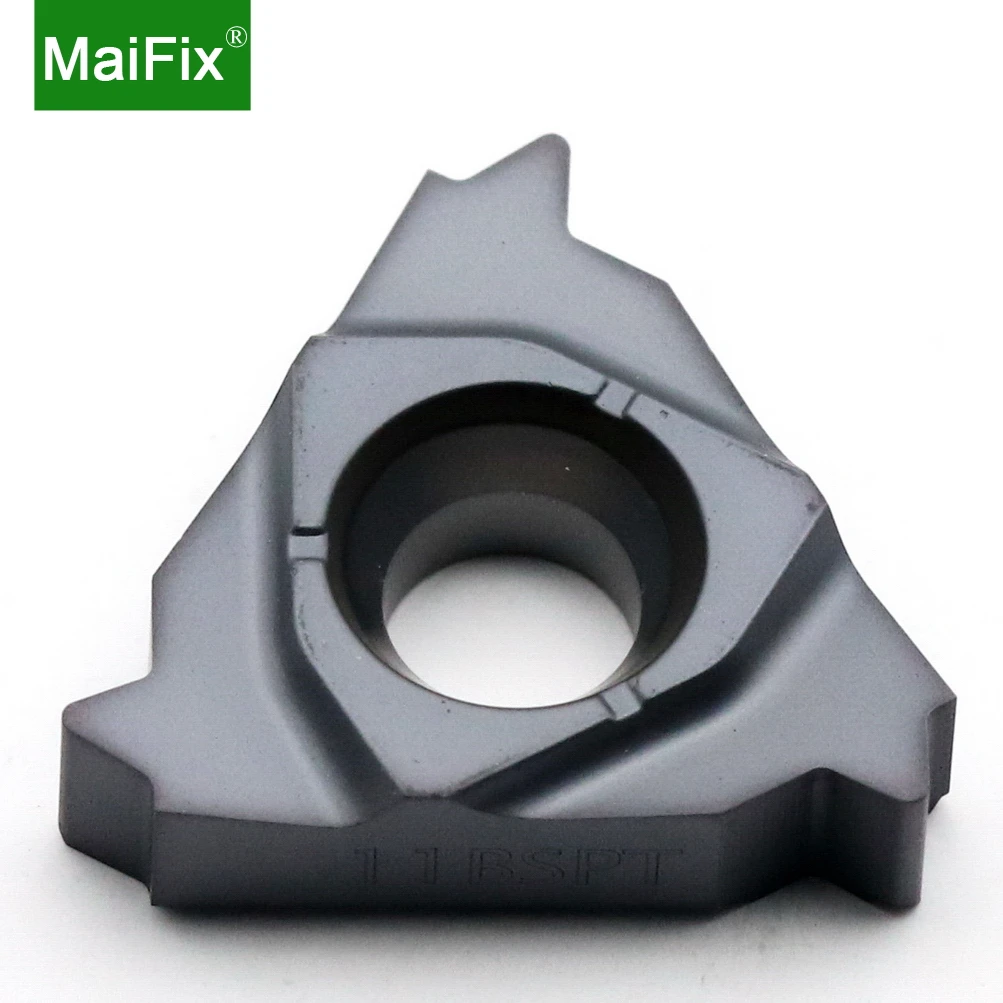 

Maifix 16ER CNC Cutting Tool Stainless Steel Diamond Cutter BSPT Thread Holder Tungsten Carbide Threading Insert