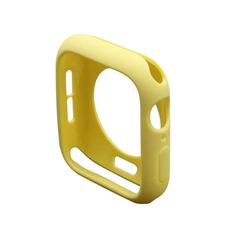 

TPU Protective Cover for Apple Watch Case 44mm 40mm 42mm 38mm Soft Case for iWatch Series 5 4 3 2 1, Black