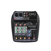 

4 channels hot sale cheap price mini bluetooth mixer system sound audio usb interface controller