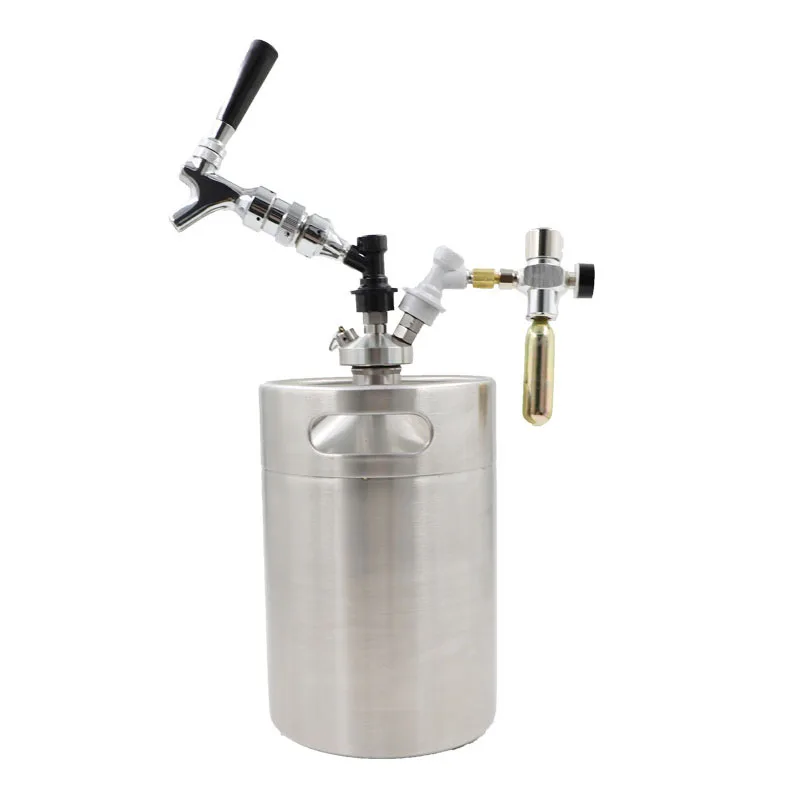 

Custom 5l keep fresh carbonated 2 weeks craft keg homebrew beer kits, Sliver