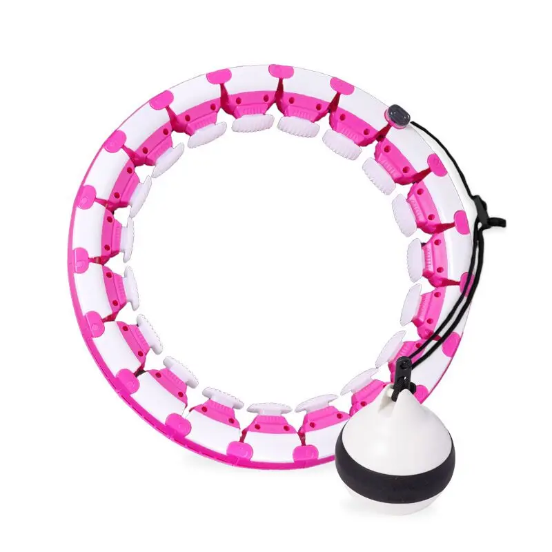 

Good quality adults Adjustable fitness weight smart hula ring hoops, Pink , blue , purple,