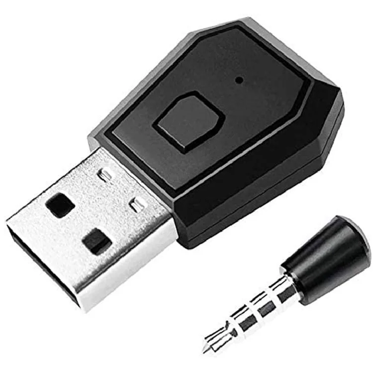 

USB Adapter Wireless Transmitter Headsets Headphone Receiver Earphone Dongle For PS4 Playstation 4 Ps5 Nintendo Switch, Black