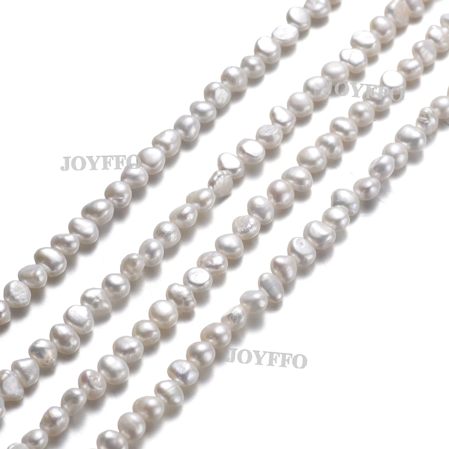 

New Arrival  Long Oval Pearls Beads White Natural Freshwater Loose Pearls For Earrings Jewelry Findings