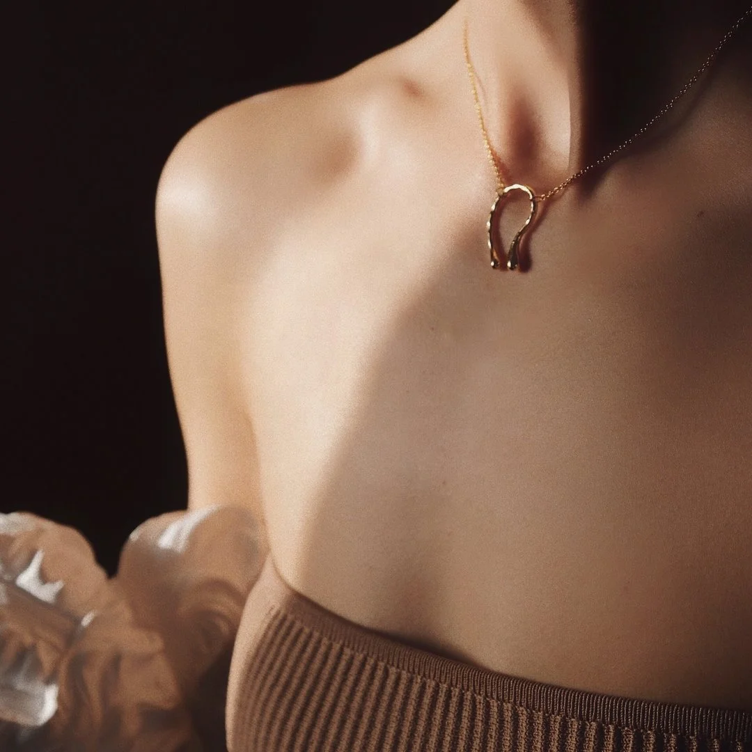 

ins U shaped Irregular Necklaces 18K Gold Necklaces for Women Minimalist Abstract Necklace