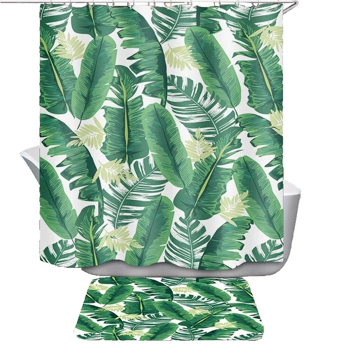 

Modern hotel shower curtains custom digital printing african printed shower curtain