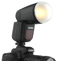 

Godox V1-C Flash with Godox AK-R1 Accessories Kit 76Ws 2.4G TTL Round Head Flash Speedlight