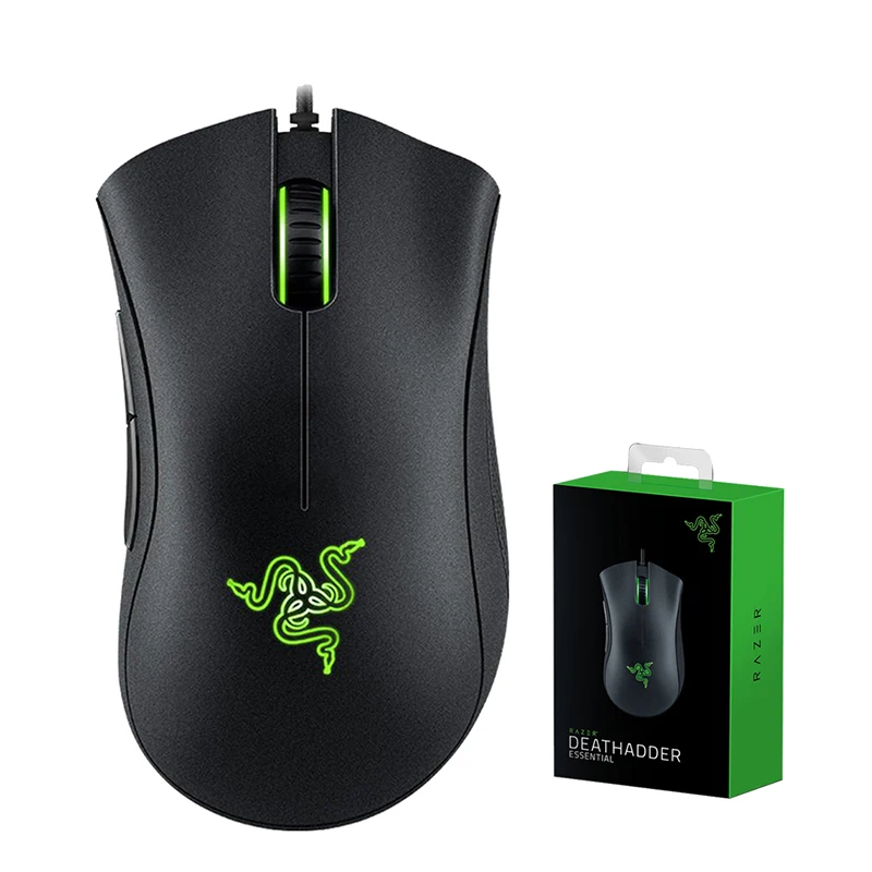 

Razer DeathAdder Essential Wired Gaming Mouse Mice 6400DPI Optical Sensor 5 Independently Buttons For Laptop PC Gamer