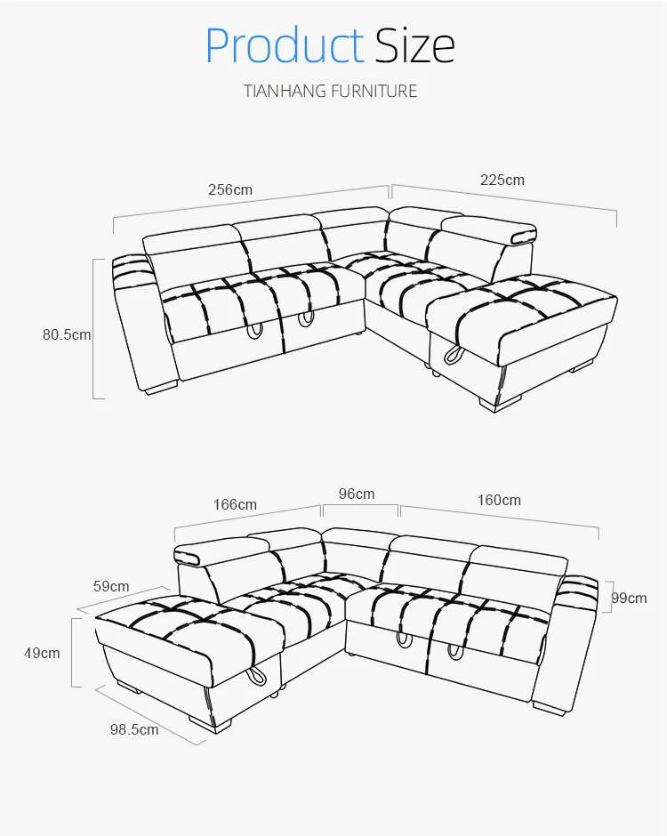 New Modern Fabric Sofa Living Room Sofa Sets Customized Living Room