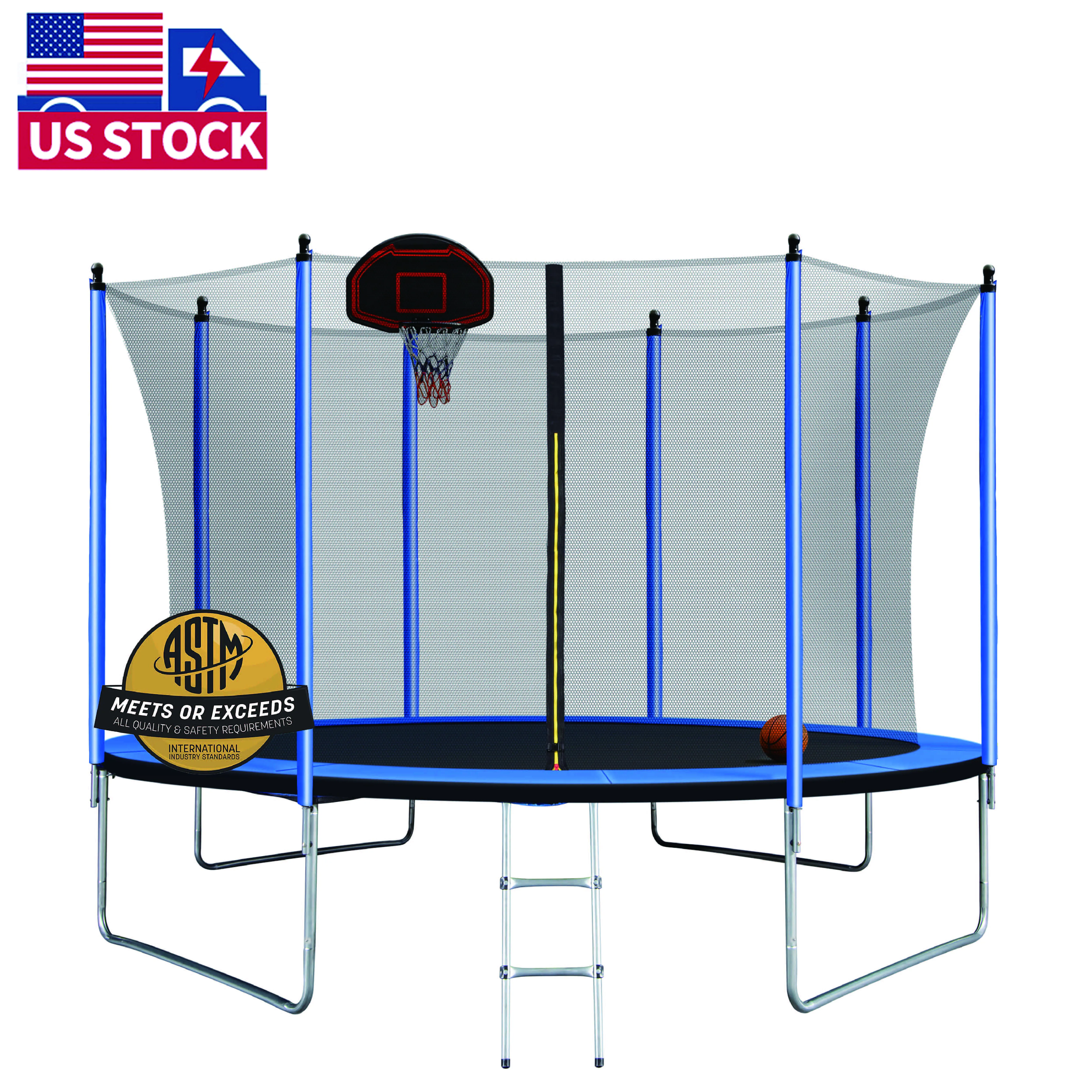 

USA warehouse delivery infantil 10ft Trampoline for Kids ready-made trampoline