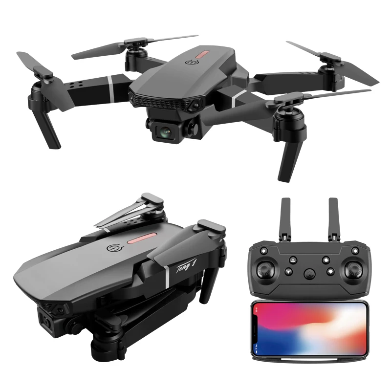 

HOT SELLING Drone With 4K Hd Camera And Wide-Angle Live Video Mini E88 Pro