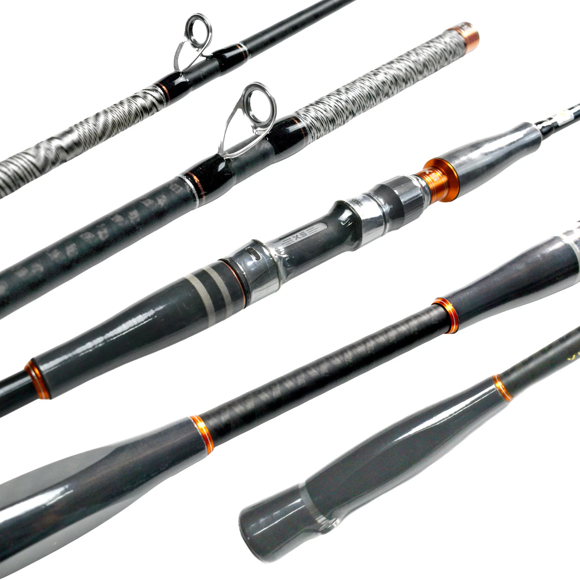 YJTY08 High Carbon 2.1m Saltwater Boat Rod for Saltwater Fishing Slow Action Casting Spinning with EVA Handle for Carp Bass fishing trolling rod