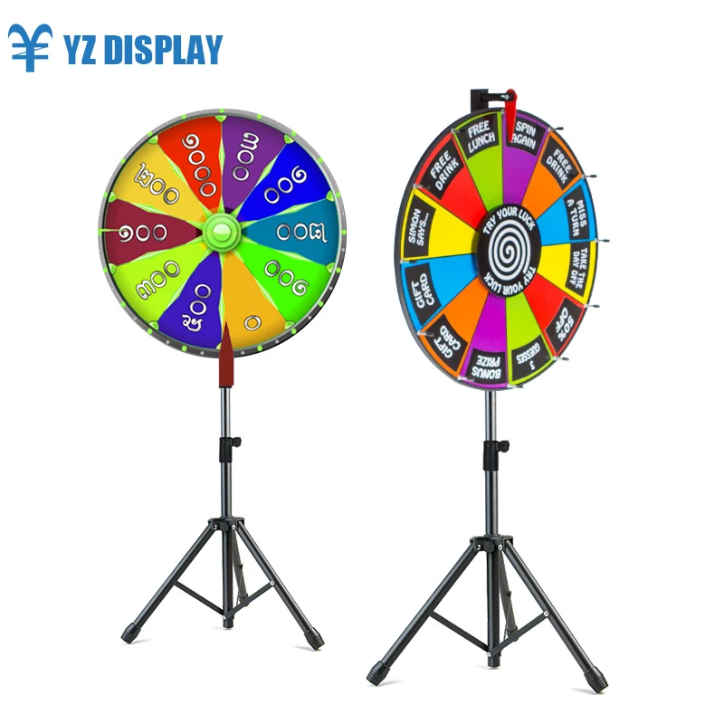 

Prize Wheel Game Custom Design Amazon Hot Sell Tripod Dry erase prize wheel