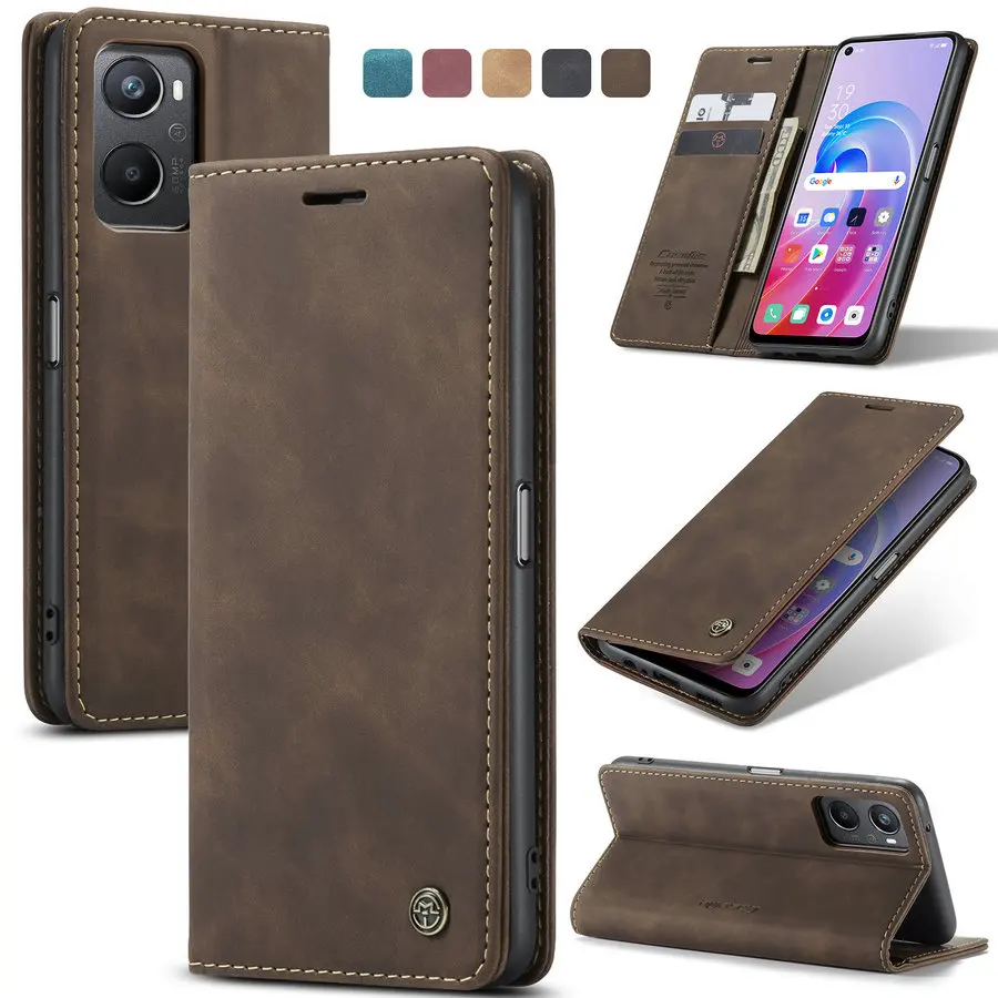 

CaseMe Phone Case For OPPO A96 4G New Arrival Magnetic Flip Leather Case For OPPO A96 A57 A77 Mobile Phone Accessories Phone Bag