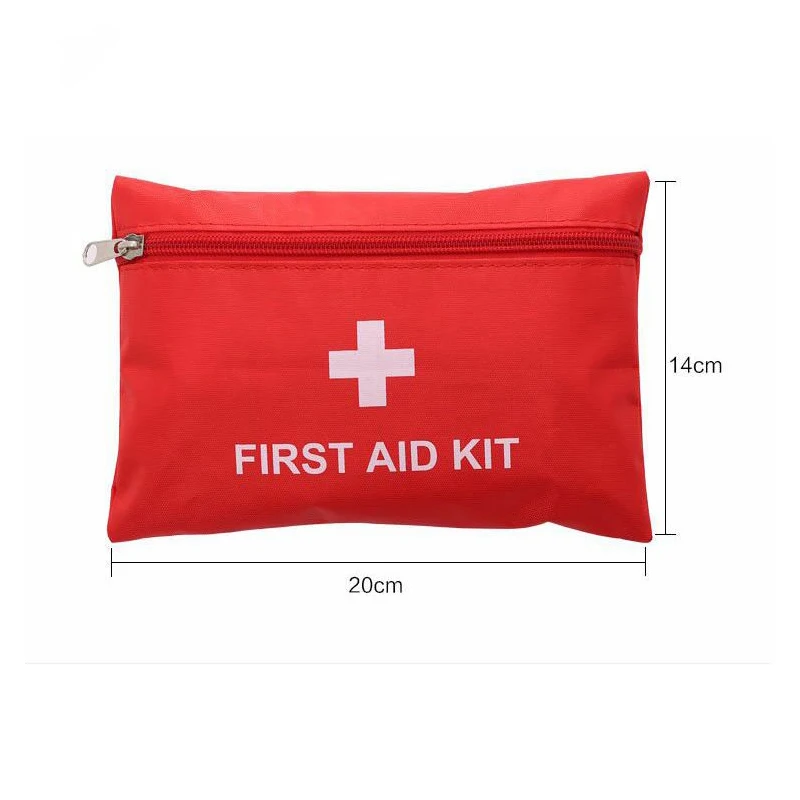 

Sunred Customized gift emergency kit outdoor first aid kit empty package 420D nylon cloth medical kit stock wholesale, Red