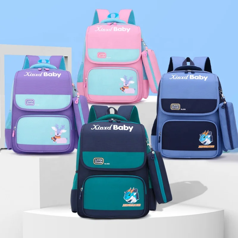 

2022 kids Backpack 1-5 Years Luxury Cartoon High Capacity Cute Baby Girls Backpacks School Bags For Children, Customized color