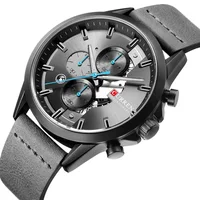 

CURREN 8325L Men's Chronograph Sports Watch Leather Strap Watches Fashion Quartz Wristwatch Business Cheap Relogio Masculino