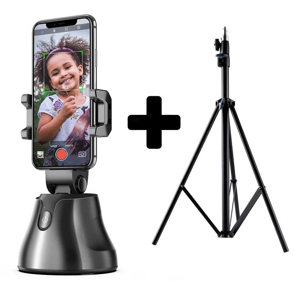 

360 Smart AI Gimbal Selfie Stick Auto Face Object Tracking Shooting Smartphone Phone Holder Selfie Stand Camera Mount